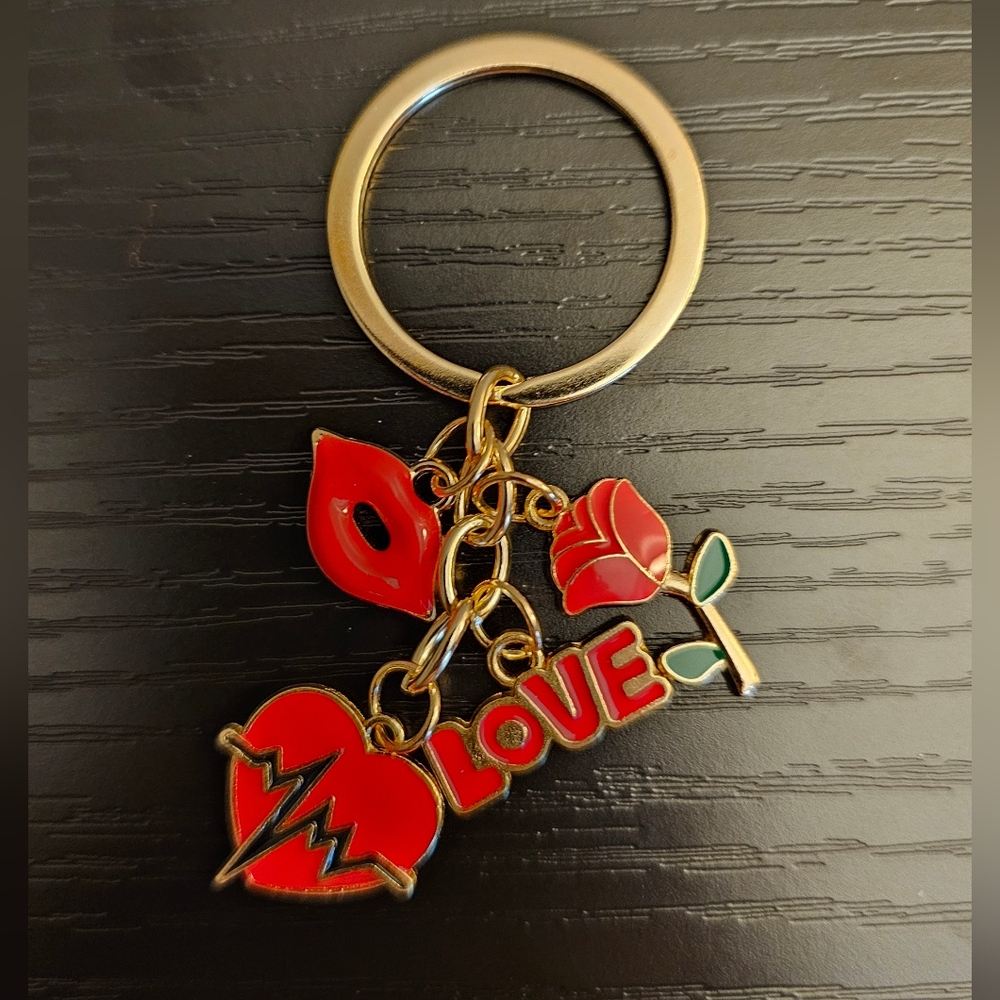 Bag Charm/Keychain Love Heart Beat